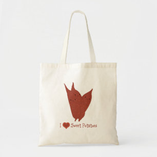 I heart sweet potatoes tote bag