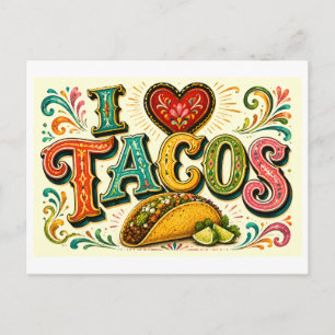 I [Heart] Tacos Postcard
