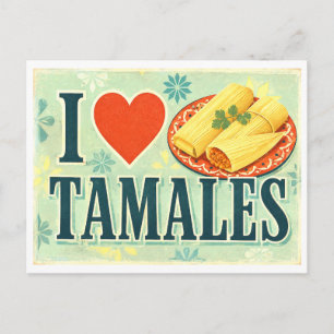 "I [Heart] Tamales" Postcard