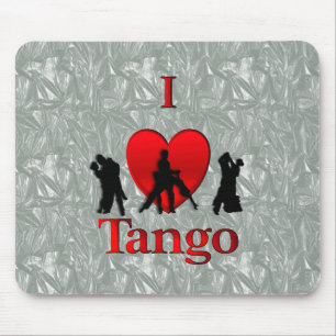 I Heart Tango Mouse Mat