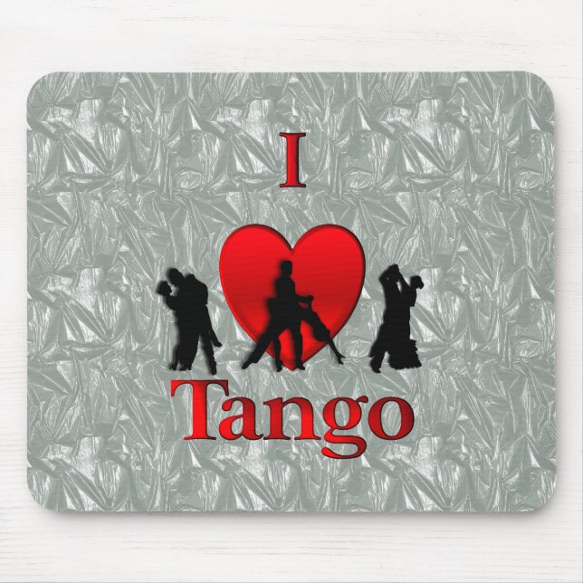 I Heart Tango Mouse Mat (Front)