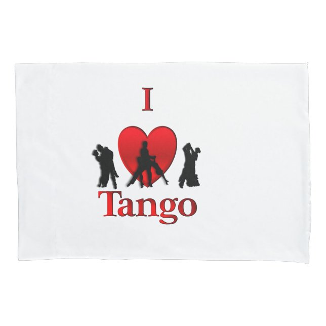 I Heart Tango Pillowcase (Front)