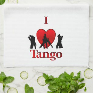 I Heart Tango Tea Towel