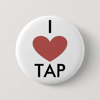 I Heart Tap 6 Cm Round Badge