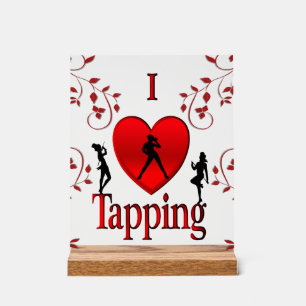 I Heart Tap Dance Acrylic Sign
