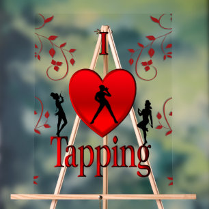 I Heart Tap Dance Acrylic Sign