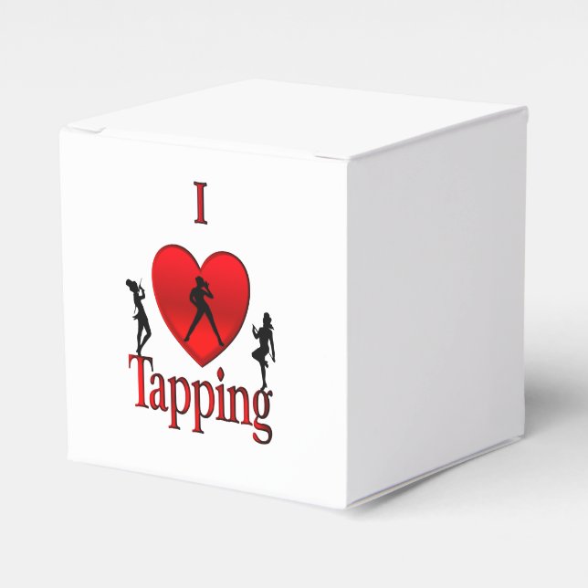 I Heart Tap Dance Favour Box (Front Side)