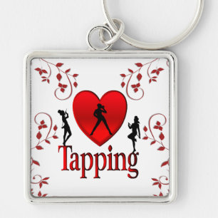 I Heart Tap Dance Key Ring