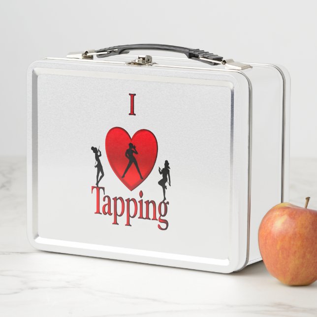 I Heart Tap Dance Metal Lunch Box (In Situ)
