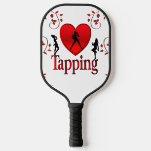 I Heart Tap Dance Pickleball Paddle