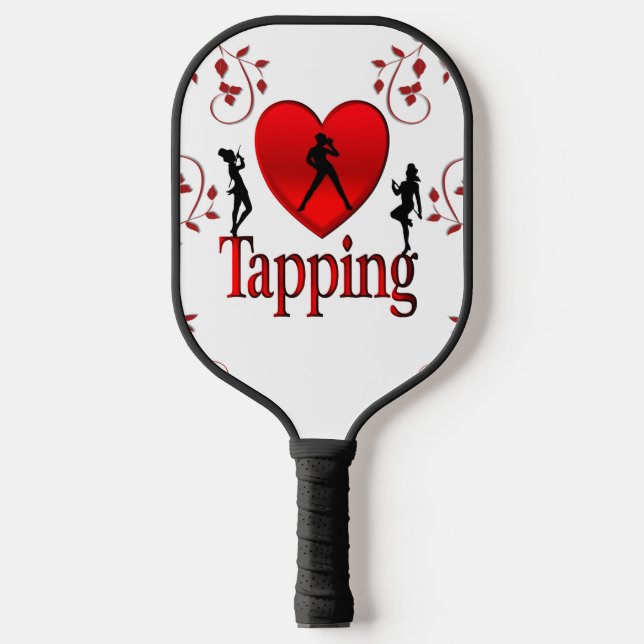 I Heart Tap Dance Pickleball Paddle (Front)