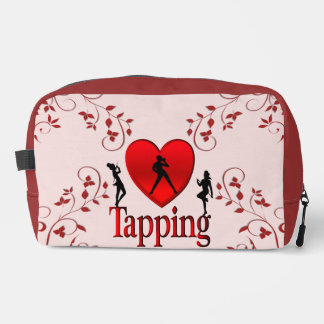I Heart Tap Dance Pink Dopp Kit