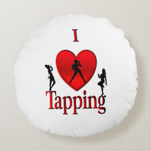 I Heart Tap Dance Round Cushion