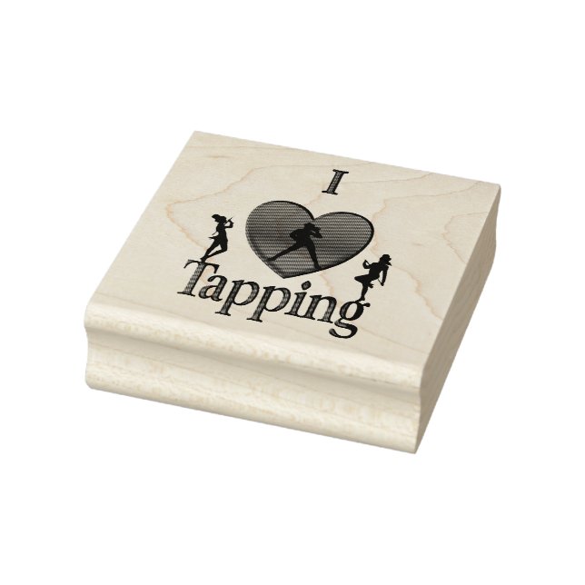 I Heart Tap Dance Rubber Stamp (Stamp)