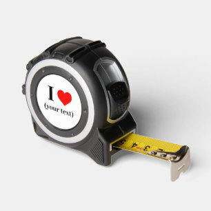I HEART! Tape Measure - Silver- Custom 1