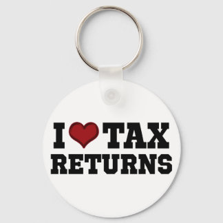I Heart Tax Returns Key Ring