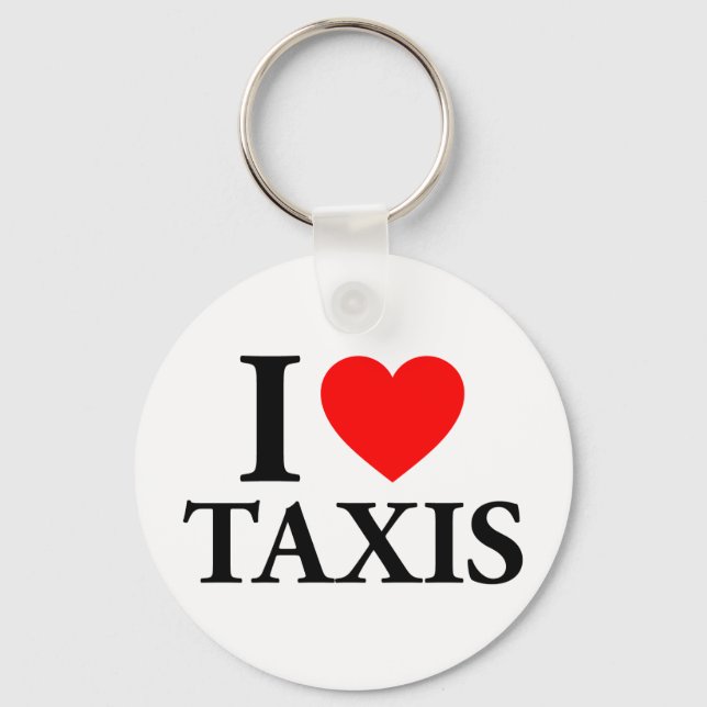 I Heart Taxis Key Ring (Front)
