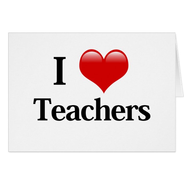 I Heart Teachers (Front Horizontal)