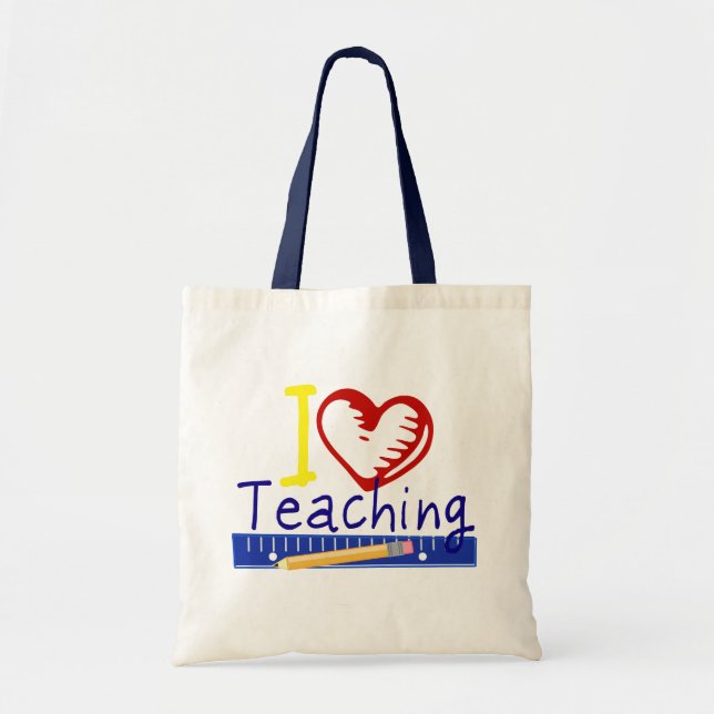 I (Heart) Teaching Tote Bag (Front)
