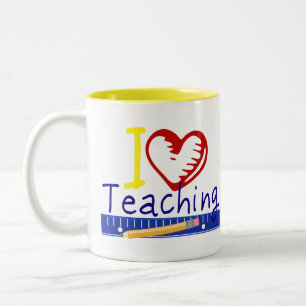 I (Heart) Teaching Two-Tone Coffee Mug