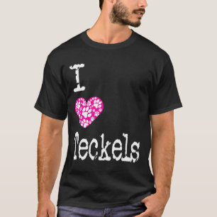 I Heart Teckels Love Dachshund Teckel Dog Breeds T-Shirt