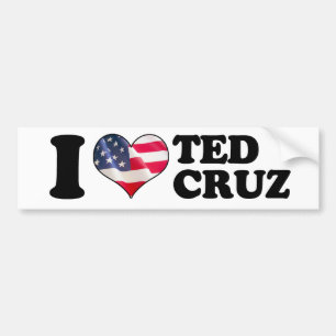 I Heart Ted Cruz Bumper -.png Sticker