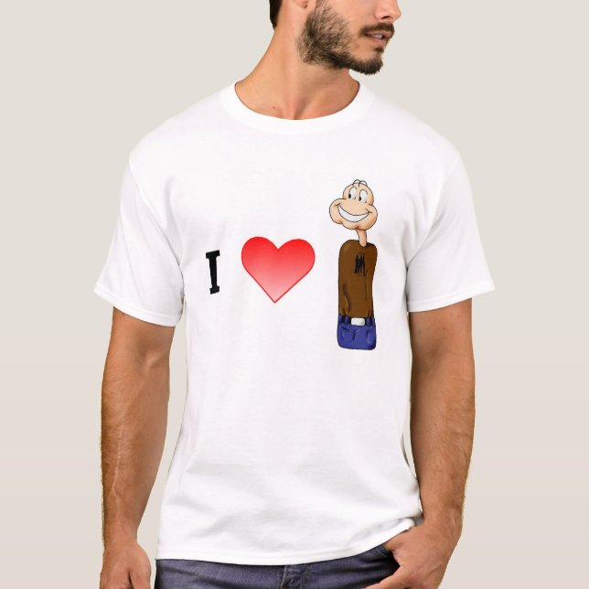i heart teh weeble man T-Shirt (Front)