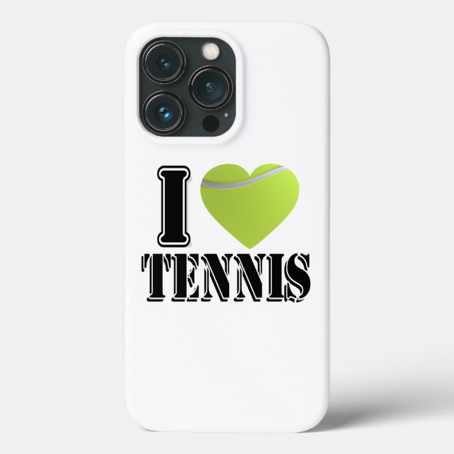 I heart tennis | I love tennis Case-Mate iPhone Case (Back)
