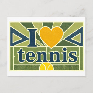 "I [Heart] Tennis" Postcard