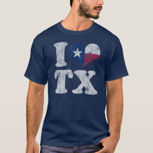 I heart Texas Flag TX T-Shirt