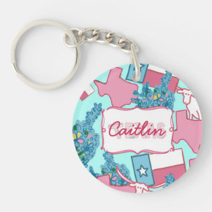 I Heart Texas Key Ring