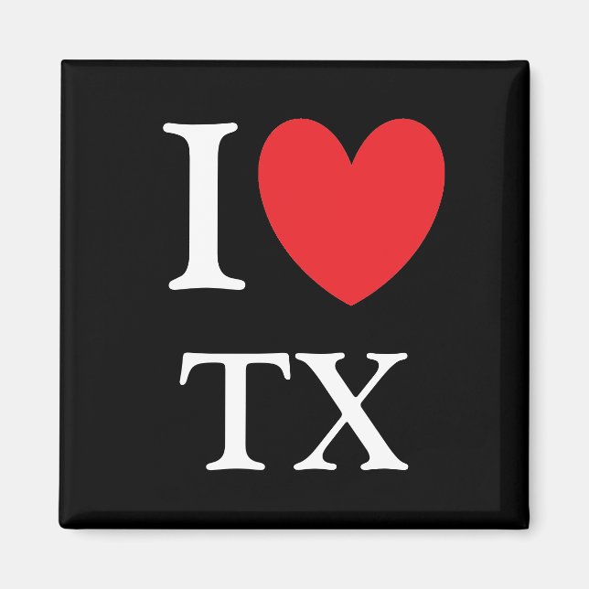 I Heart Texas Magnet (Front)