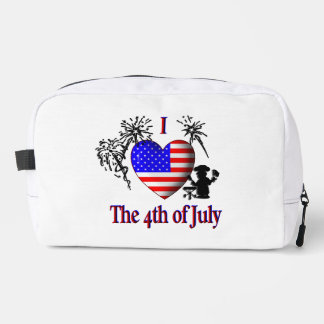 I Heart the 4th of July Dopp Kit
