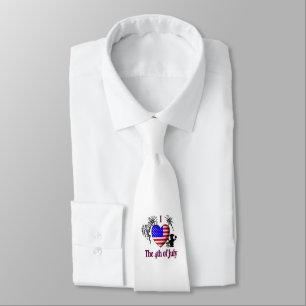 I Heart the 4th of July Tie