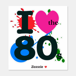 I Heart the 80s Sticker