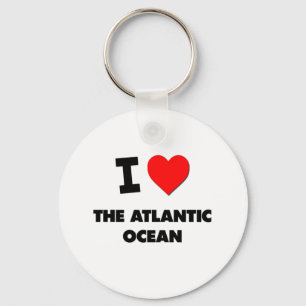 I Heart The Atlantic Ocean Key Ring