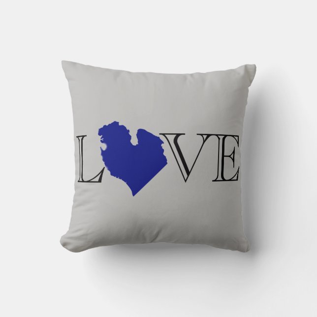 I heart the Great Lakes Cushion (Front)