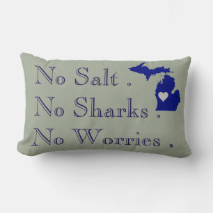 I heart the Great Lakes Lumbar Cushion