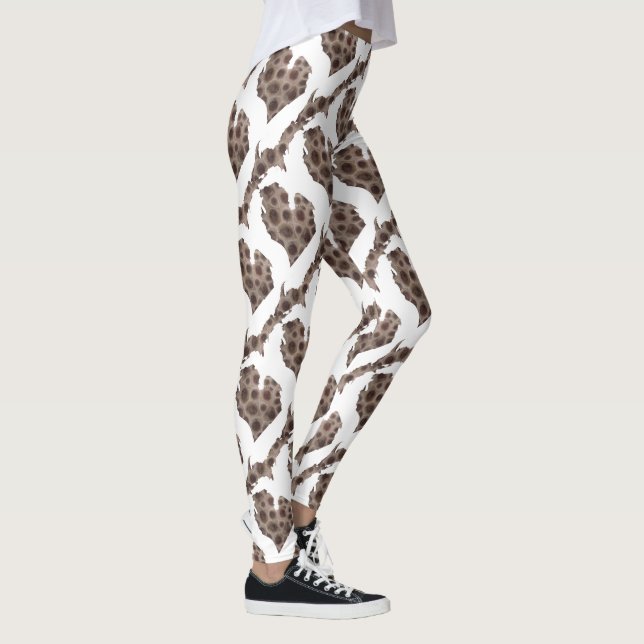 I heart the Great Lakes - Petoskey stone Leggings (Right)