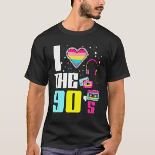 I Heart The Nineties 90s Retro Cassette Tape Sungl T-Shirt