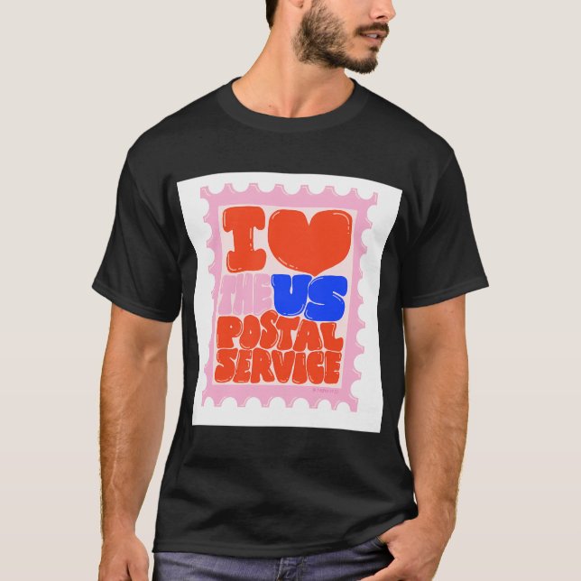 I Heart The Usps - The Peach T-Shirt (Front)