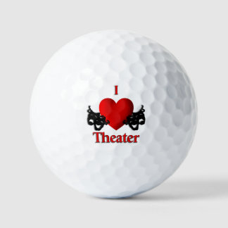 I Heart Theater Golf Balls