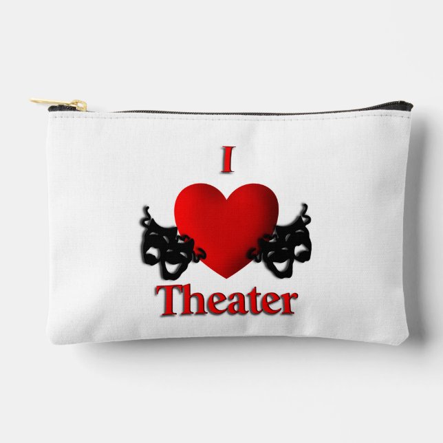 I Heart Theatre Accessory Pouch (Front)