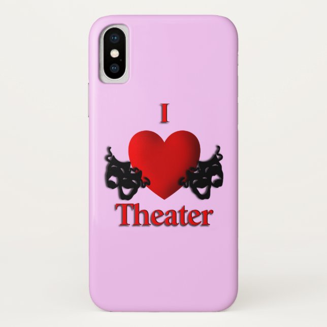 I Heart Theatre Case-Mate iPhone Case (Back)