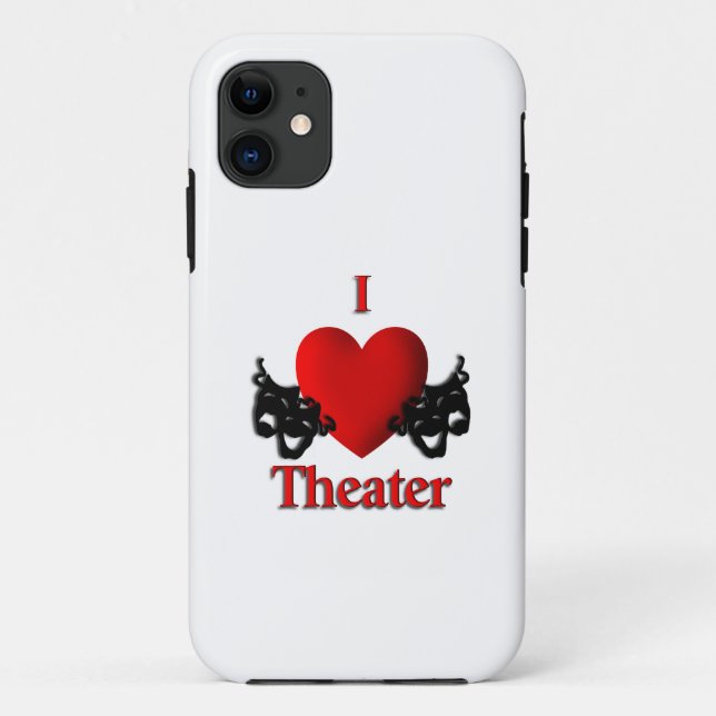 I Heart Theatre Case-Mate iPhone Case (Back)