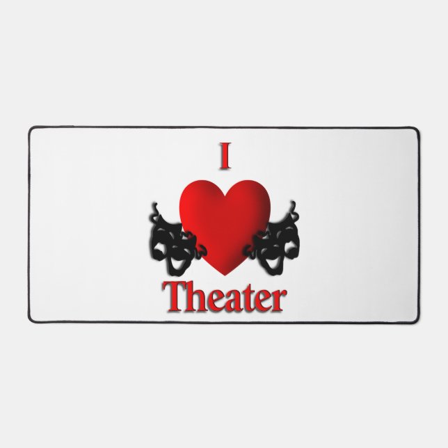 I Heart Theatre Desk Mat (Front)