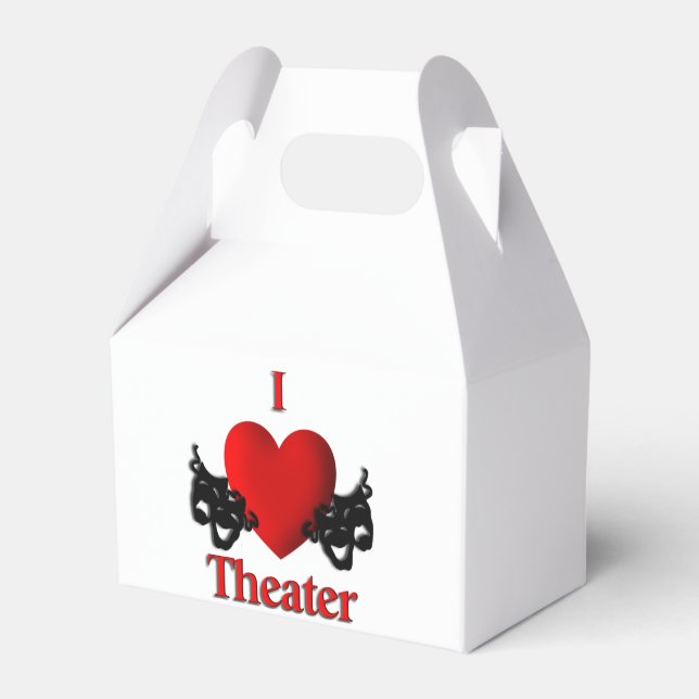 I Heart Theatre Favour Box (Front Side)