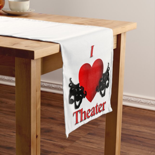 I Heart Theatre Long Table Runner (In Situ)