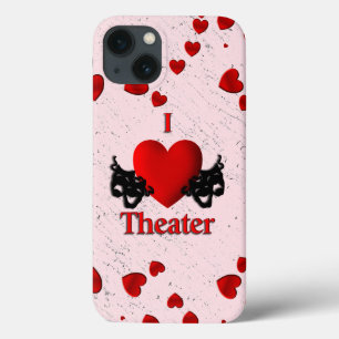 I Heart Theatre Pink iPhone 13 Case