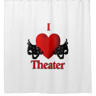 I Heart Theatre Shower Curtain